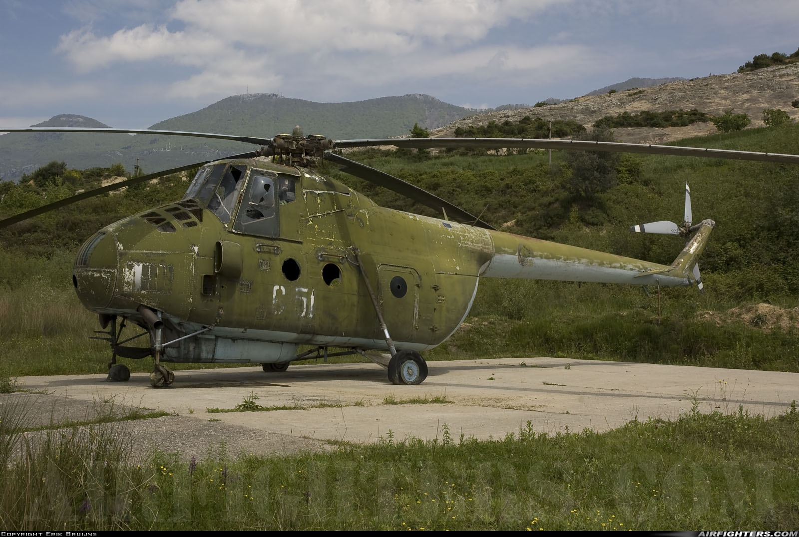 Albania - Air Force Harbin Z-5 6-51 at Farke, Albania