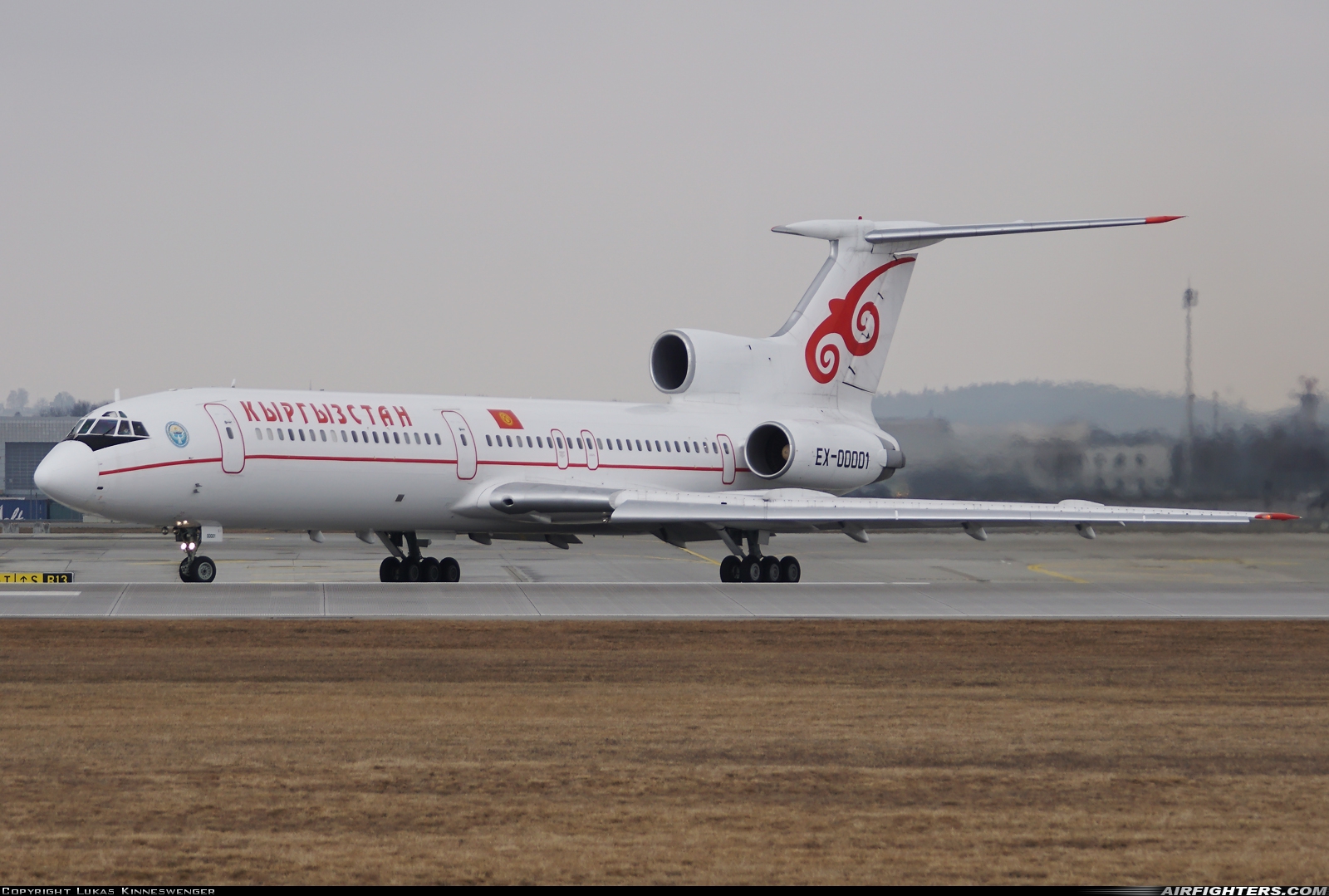 Kyrgyzstan - Government Tupolev Tu-154M EX-00001 at Munich (- Franz Josef Strauss) (MUC / EDDM), Germany