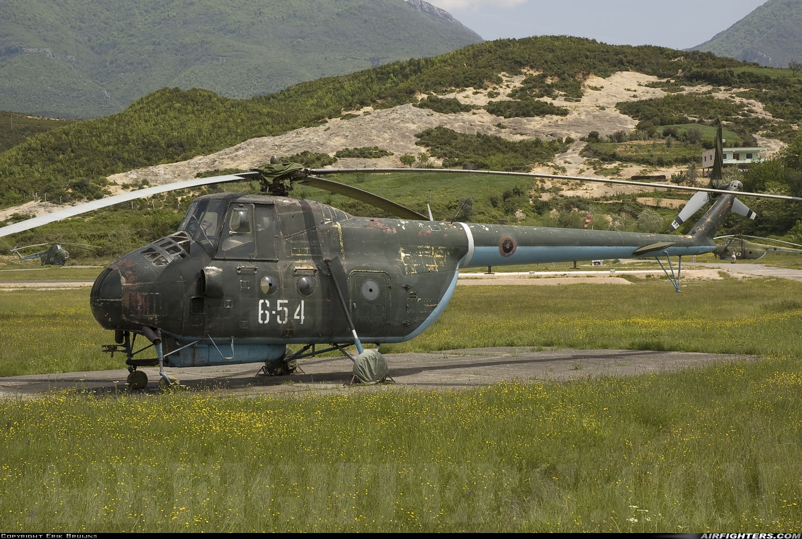 Albania - Air Force Harbin Z-5 6-54 at Farke, Albania