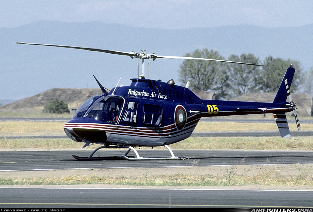 Bulgaria - Air Force Bell 206B-3 JetRanger III 05 at Graf Ignatievo (LBPG), Bulgaria