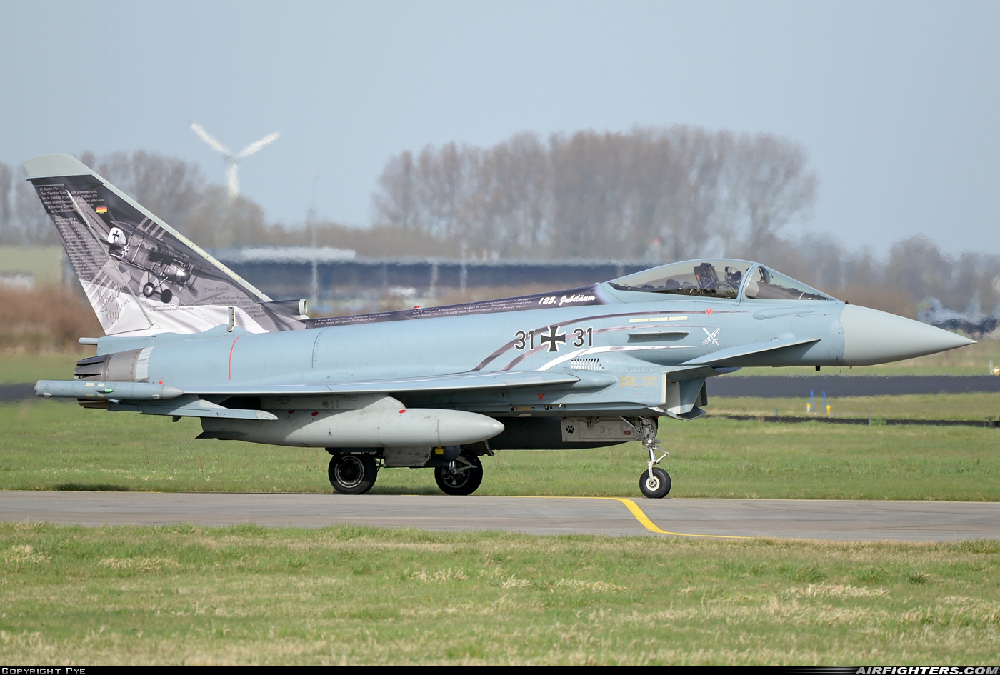 Germany - Air Force Eurofighter EF-2000 Typhoon S 31+31 at Leeuwarden (LWR / EHLW), Netherlands