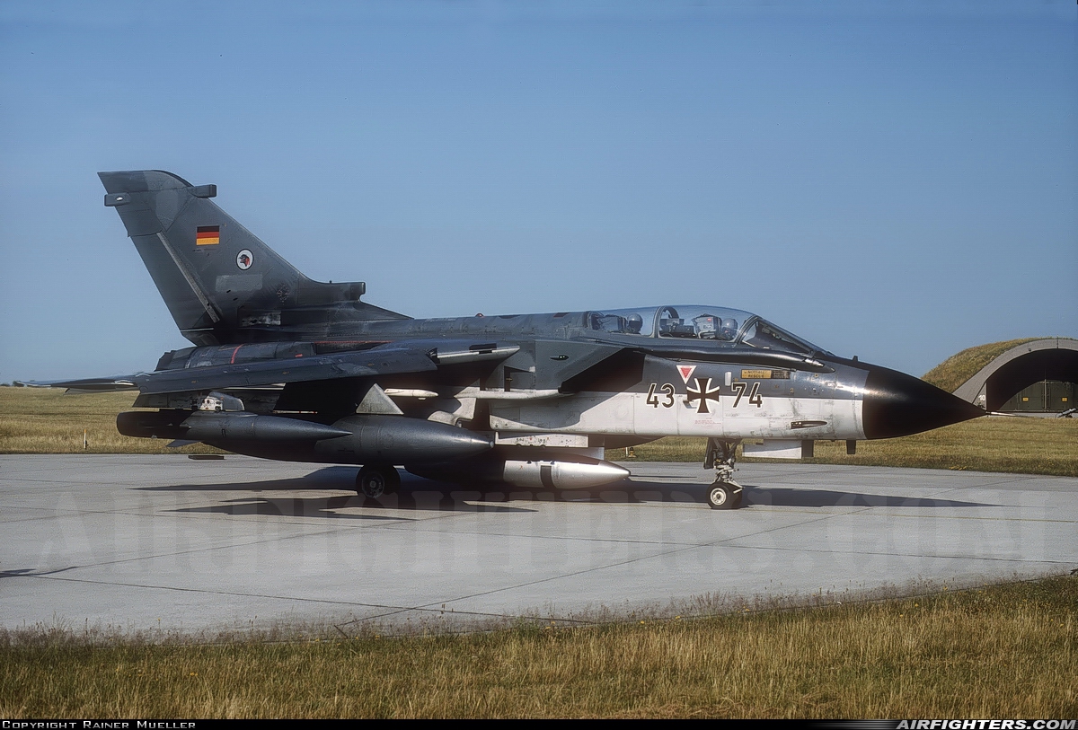 Germany - Navy Panavia Tornado IDS 43+74 at Schleswig (- Jagel) (WBG / ETNS), Germany