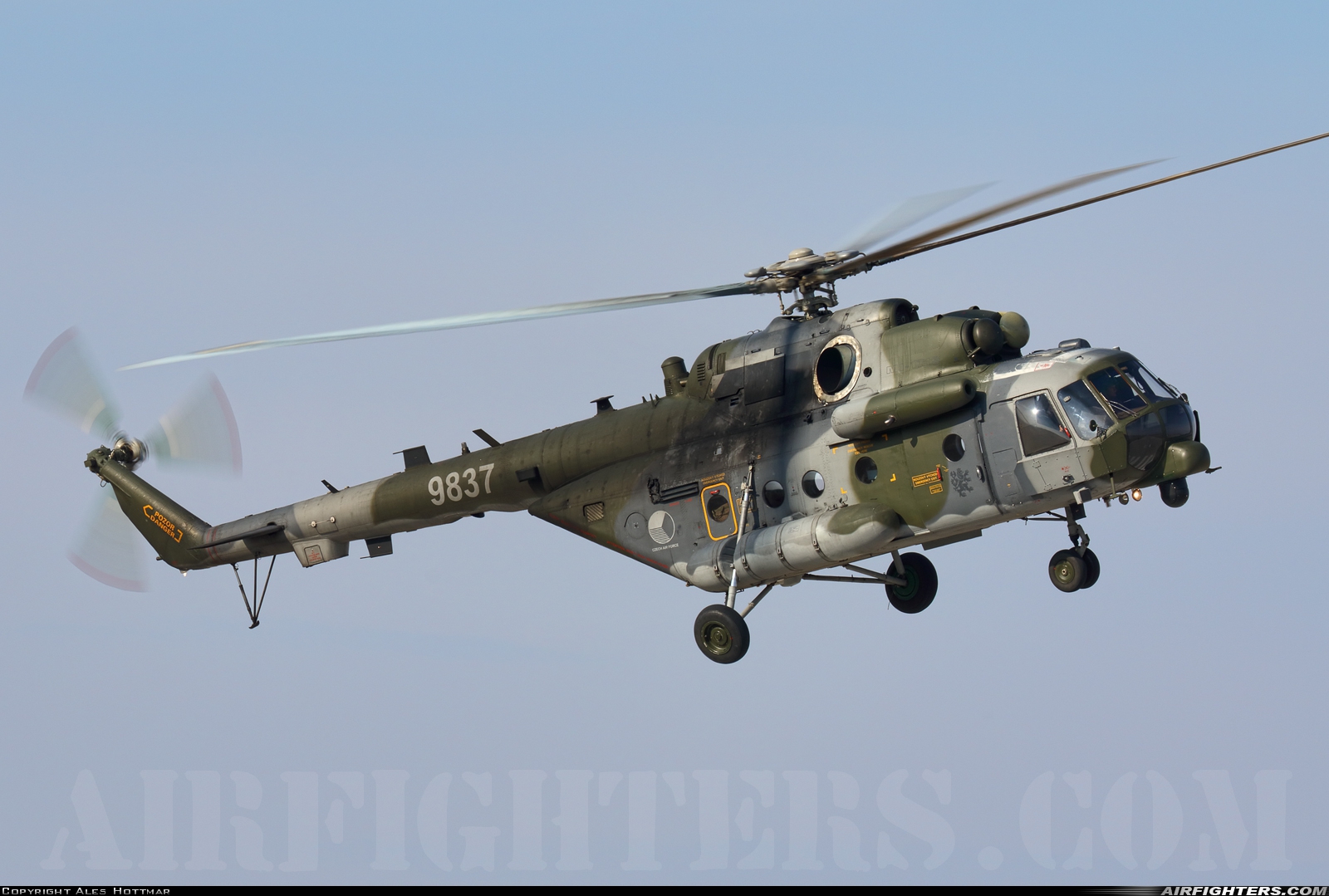 Czech Republic - Air Force Mil Mi-171ShM 9837 at Namest nad Oslavou (LKNA), Czech Republic