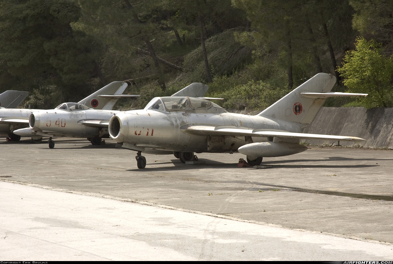 Albania - Air Force Mikoyan-Gurevich MiG-15UTI 5-11 at Kucove, Albania