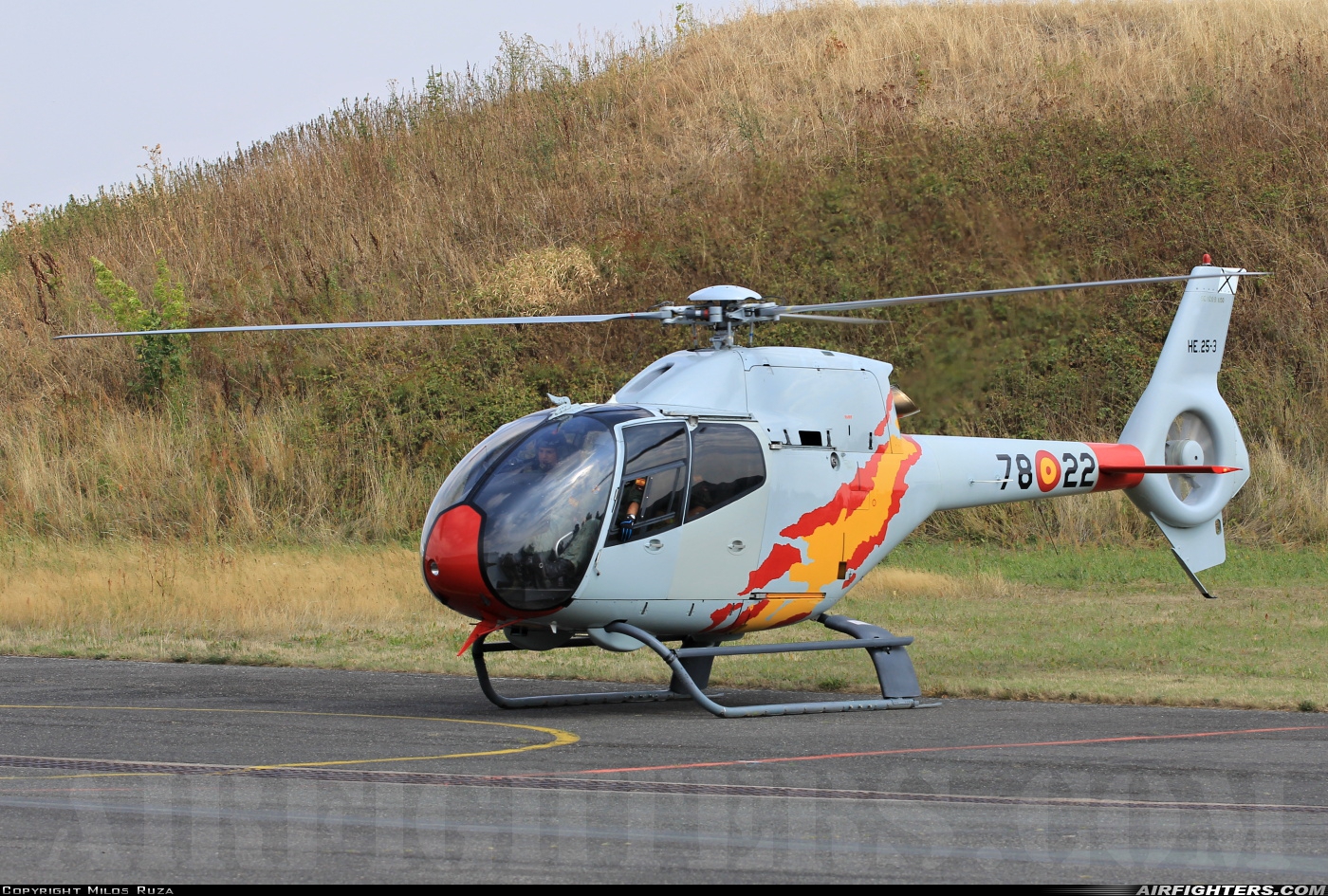 Spain - Air Force Eurocopter EC-120B Colibri HE.25-3 at Hradec Kralove (LKHK), Czech Republic
