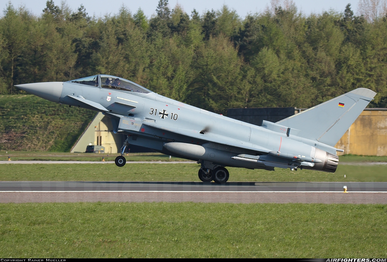 Germany - Air Force Eurofighter EF-2000 Typhoon S 31+10 at Wittmundhafen (Wittmund) (ETNT), Germany