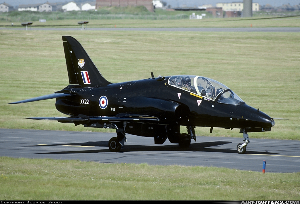 UK - Air Force British Aerospace Hawk T.1A XX221 at Valley (EGOV), UK