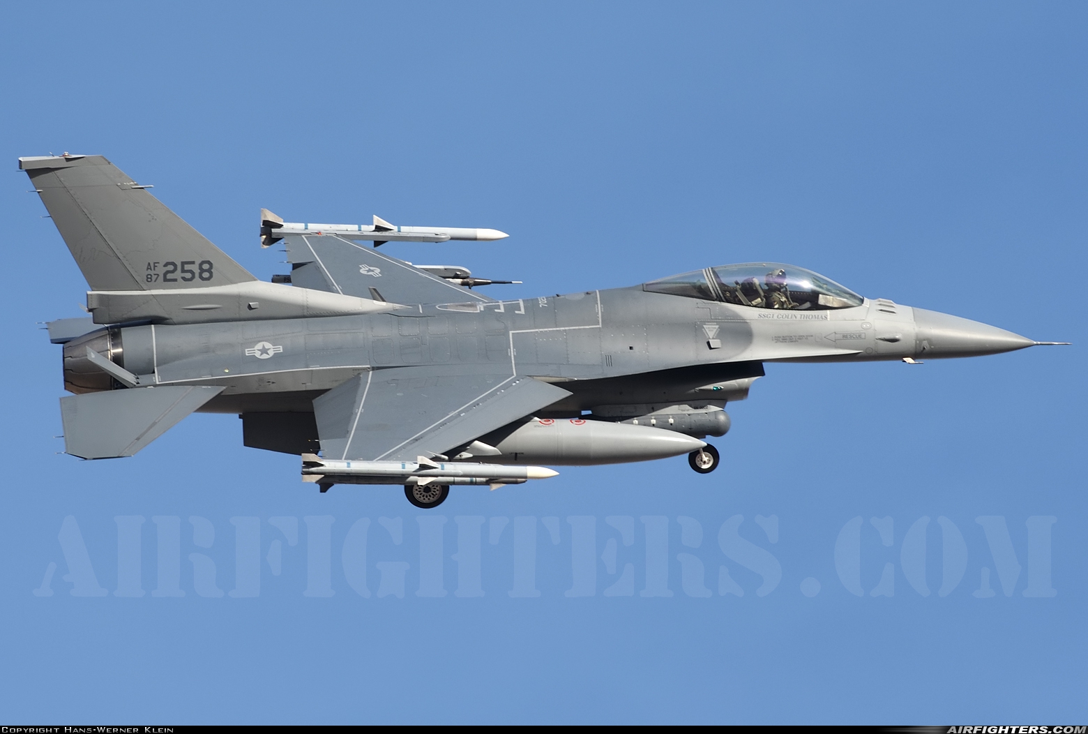 USA - Navy General Dynamics F-16C Fighting Falcon 87-0258 at Las Vegas - Nellis AFB (LSV / KLSV), USA