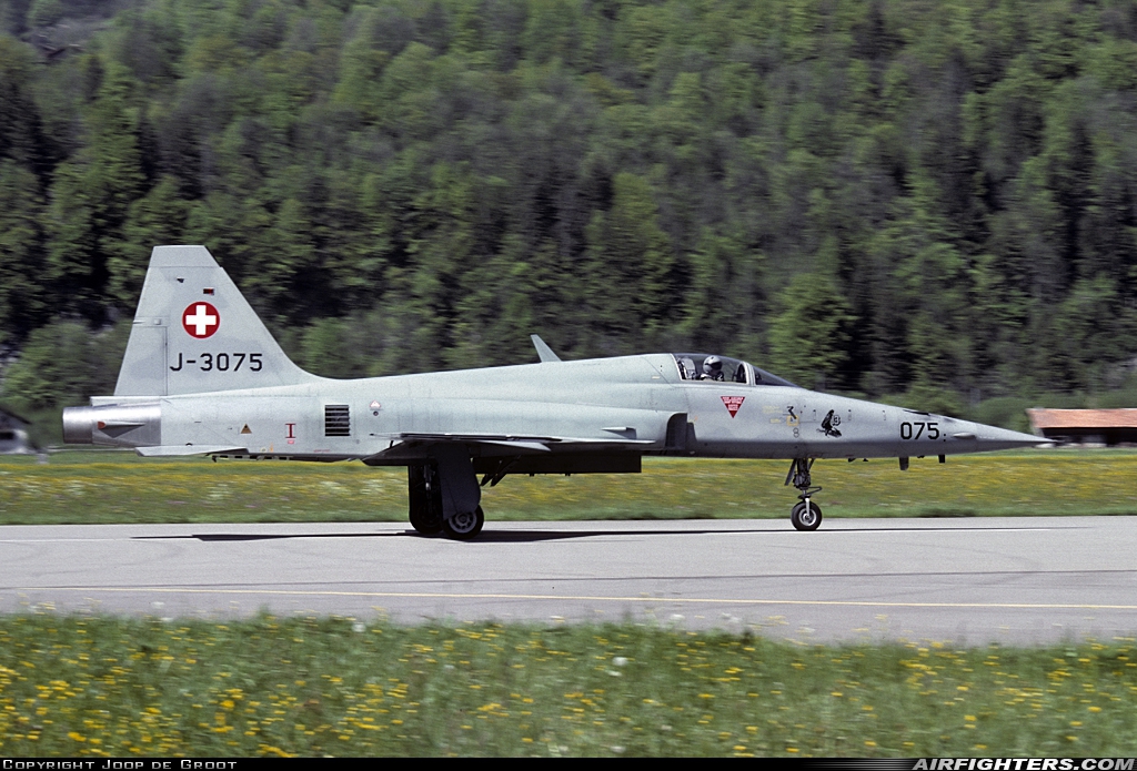 Switzerland - Air Force Northrop F-5E Tiger II J-3075 at Meiringen (LSMM), Switzerland