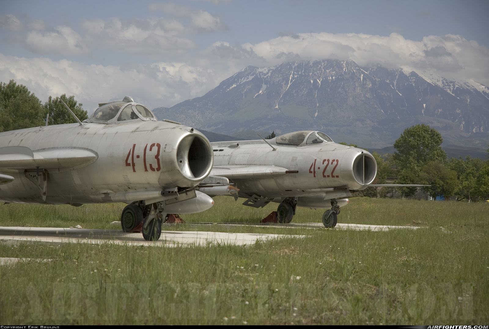 Albania - Air Force Shenyang F-5 4-13 at Kucove, Albania