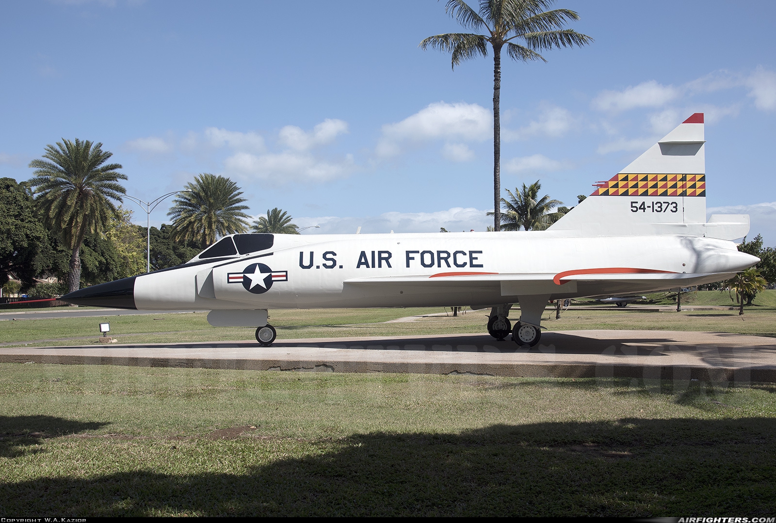 USA - Air Force Convair F-102A Delta Dagger (8-10) 54-1373 at Honolulu - Int. / Hickam AFB (HNL / HIK / PHNL / PHIK), USA