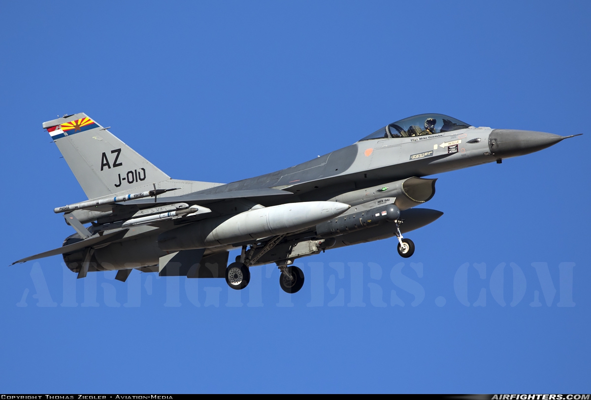 Netherlands - Air Force General Dynamics F-16AM Fighting Falcon J-010 at Las Vegas - Nellis AFB (LSV / KLSV), USA