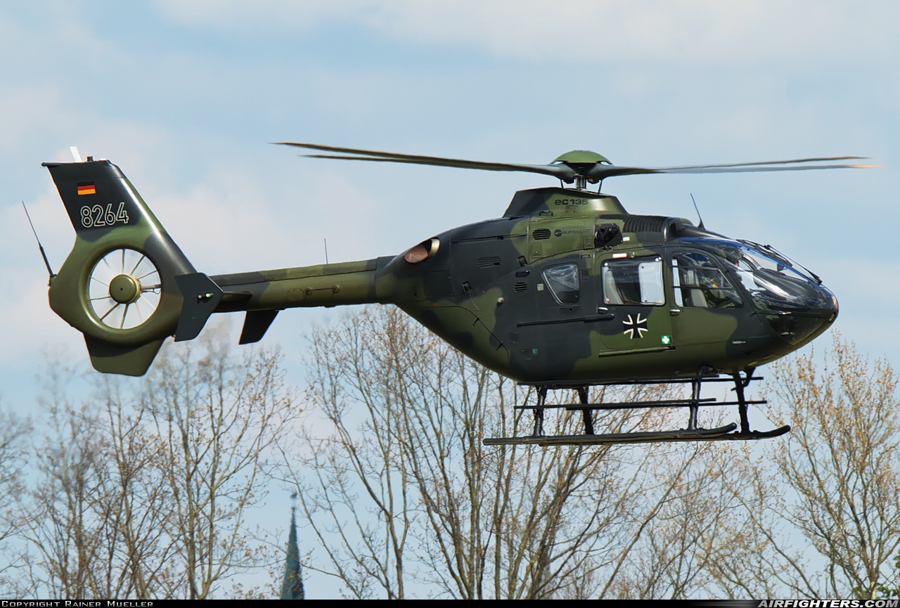Germany - Army Eurocopter EC-135T1 82+64 at Buckeburg (- Achum) (ETHB), Germany
