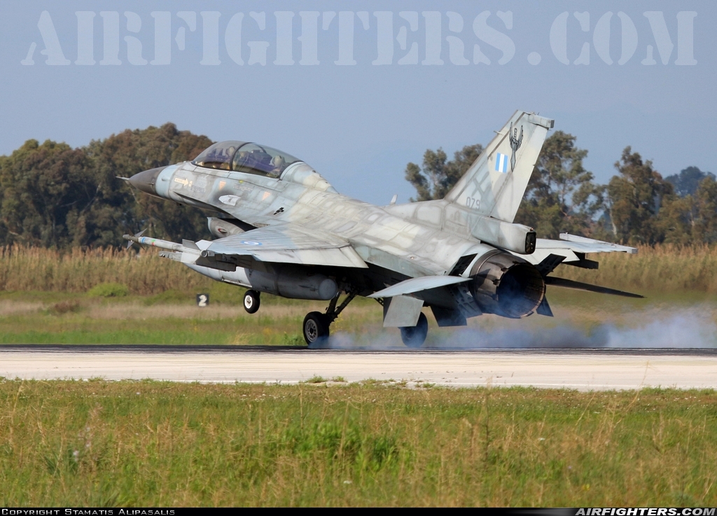 Greece - Air Force General Dynamics F-16D Fighting Falcon 079 at Andravida (Pyrgos -) (PYR / LGAD), Greece