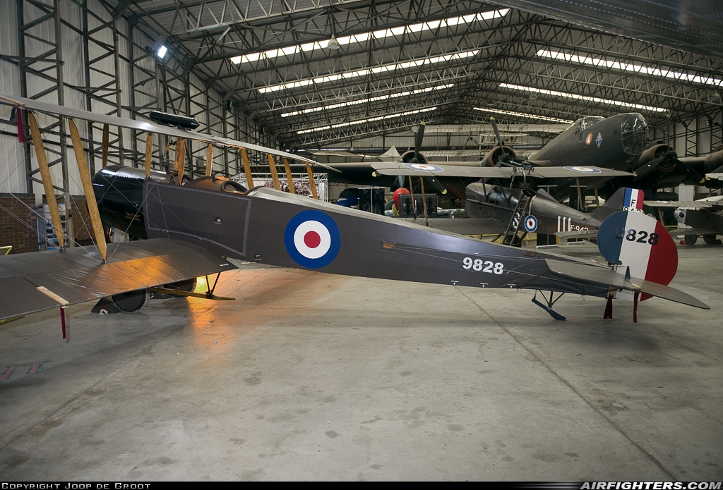 UK - Air Force Avro 504B (Replica) 9828 at Elvington, UK