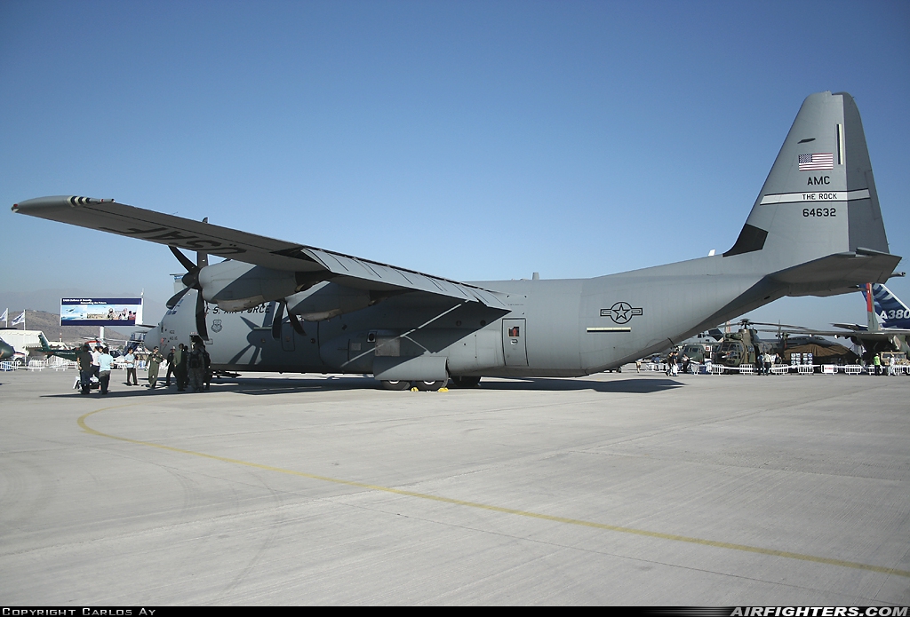 USA - Air Force Lockheed Martin C-130J-30 Hercules (L-382) 06-4632 at Santiago - Arturo Merino Benitez (Pudahuel) (SCL / SCEL), Chile