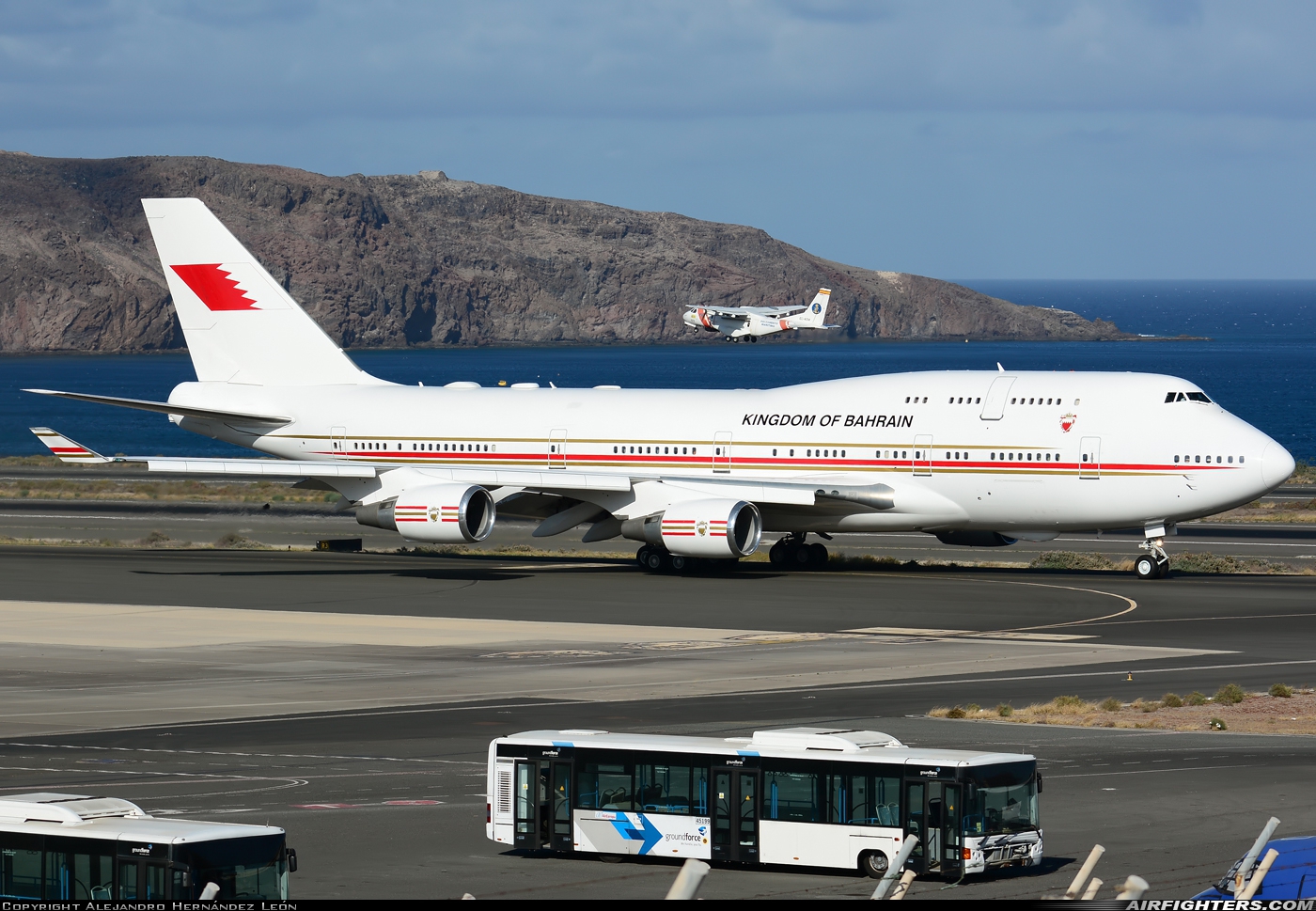 Bahrain - Royal Flight Boeing 747-4F6 A9C-HAK at Gran Canaria (- Las Palmas / Gando) (LPA / GCLP), Spain