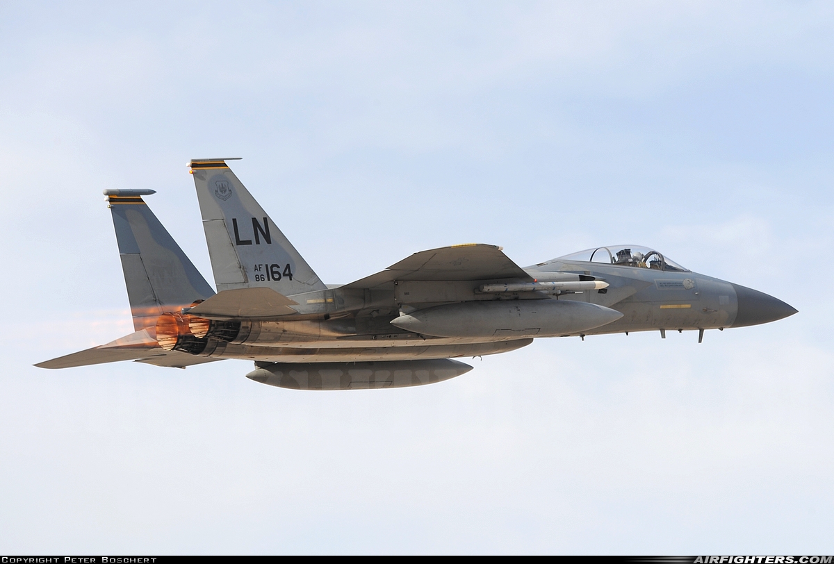 USA - Air Force McDonnell Douglas F-15C Eagle 86-0164 at Las Vegas - Nellis AFB (LSV / KLSV), USA