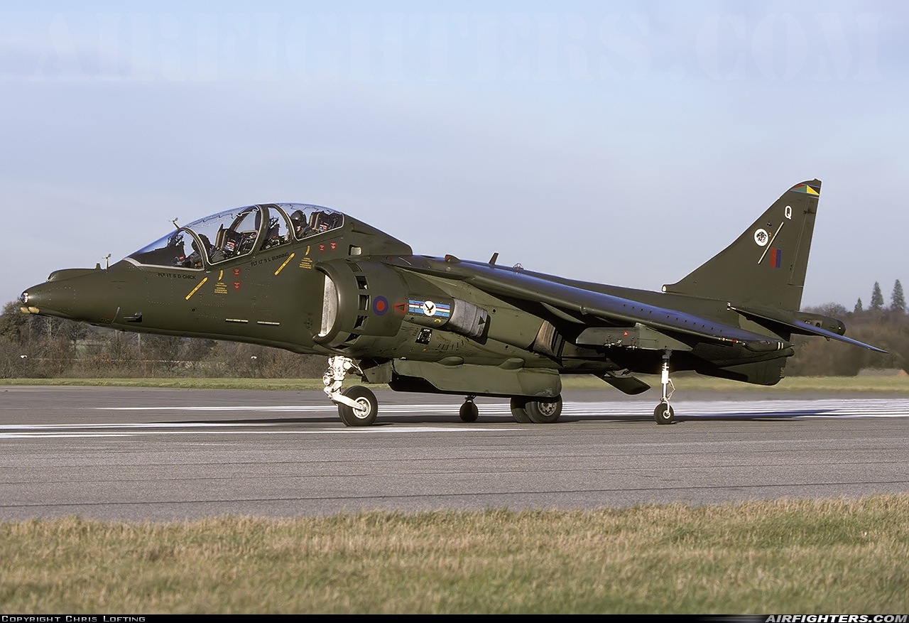 UK - Air Force British Aerospace Harrier T.10 ZH663 at Wittering (EGXT), UK