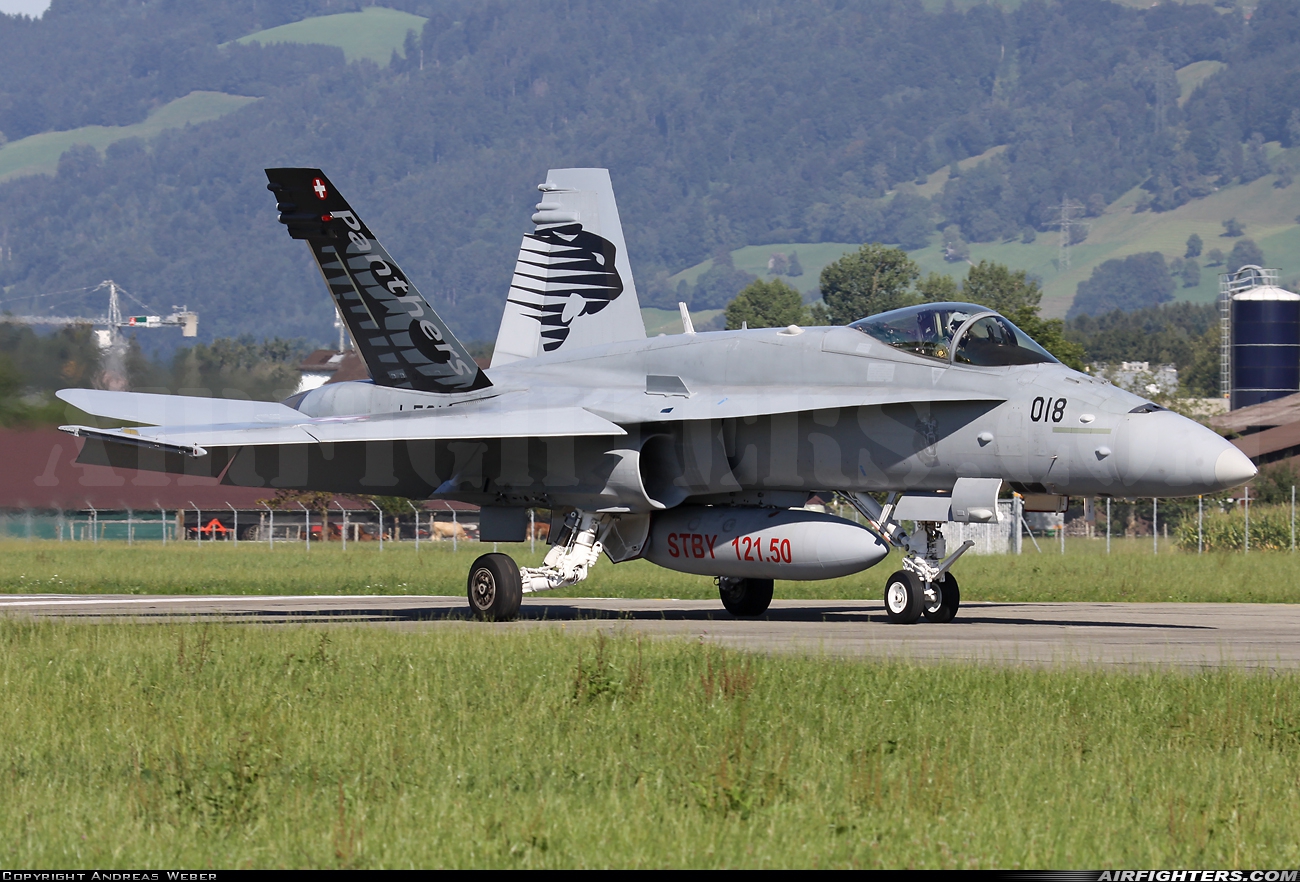 Switzerland - Air Force McDonnell Douglas F/A-18C Hornet J-5018 at Emmen (EML / LSME), Switzerland