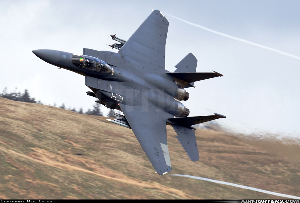 USA - Air Force McDonnell Douglas F-15E Strike Eagle 91-0604 at Off-Airport - Machynlleth Loop Area, UK