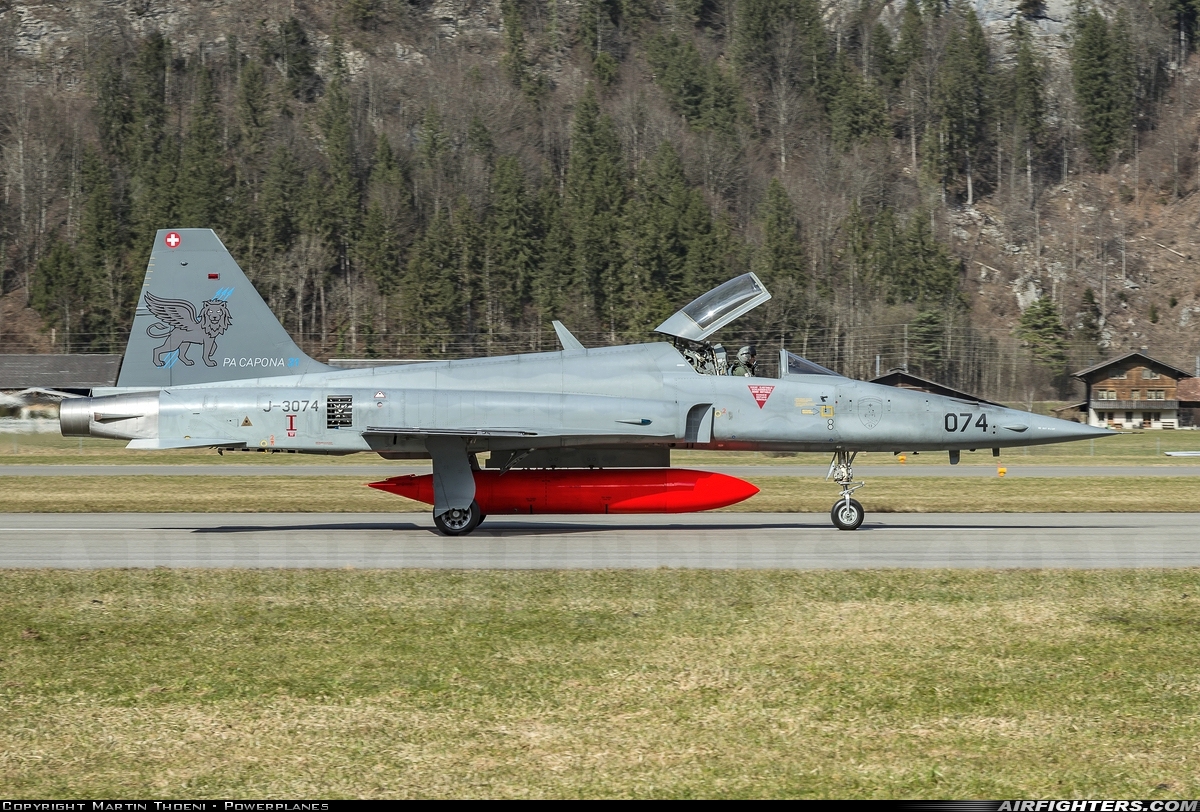 Switzerland - Air Force Northrop F-5E Tiger II J-3074 at Meiringen (LSMM), Switzerland