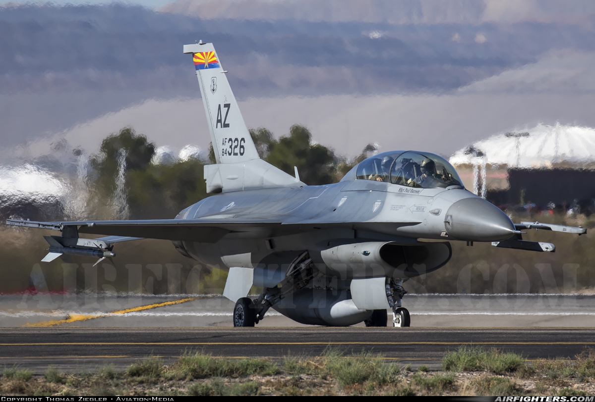 USA - Air Force General Dynamics F-16D Fighting Falcon 84-1326 at Tucson - Int. (TUS / KTUS), USA