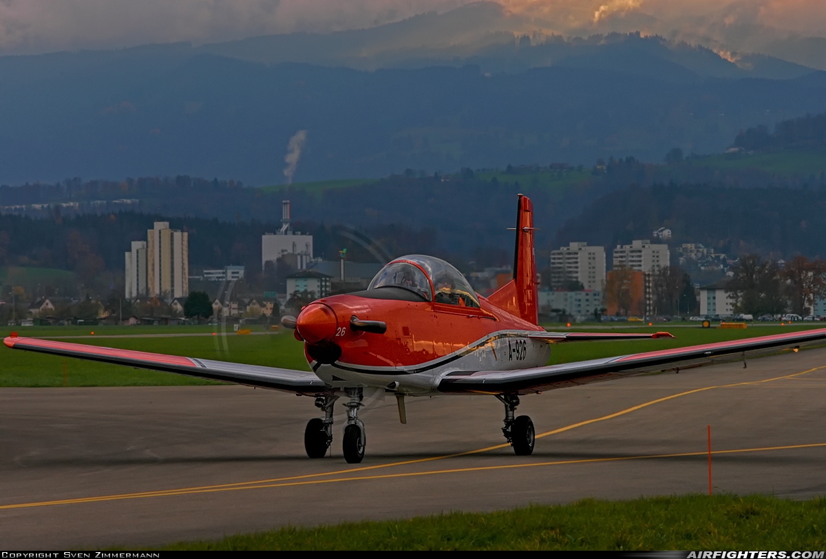 Switzerland - Air Force Pilatus NCPC-7 Turbo Trainer A-926 at Emmen (EML / LSME), Switzerland
