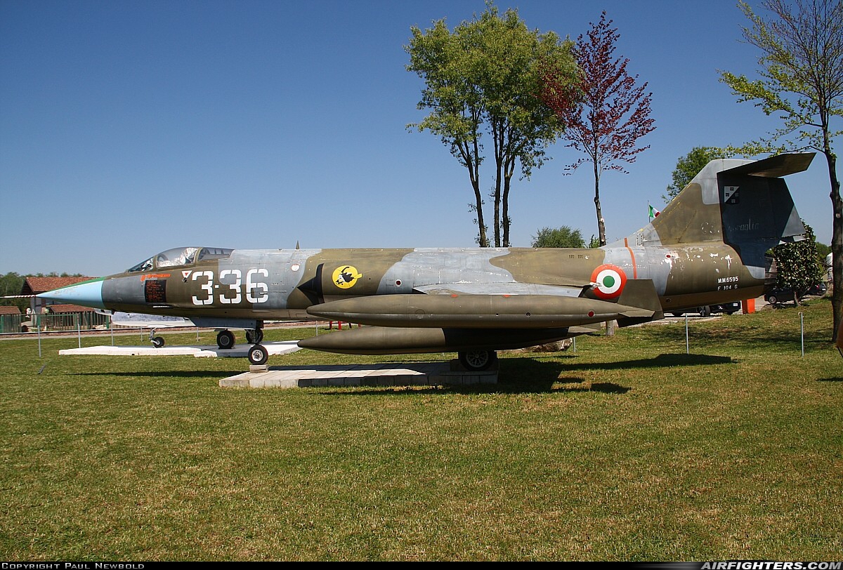 Italy - Air Force Lockheed F-104G Starfighter MM6595 at Off-Airport - Cassano Magnago (San Stefano), Italy