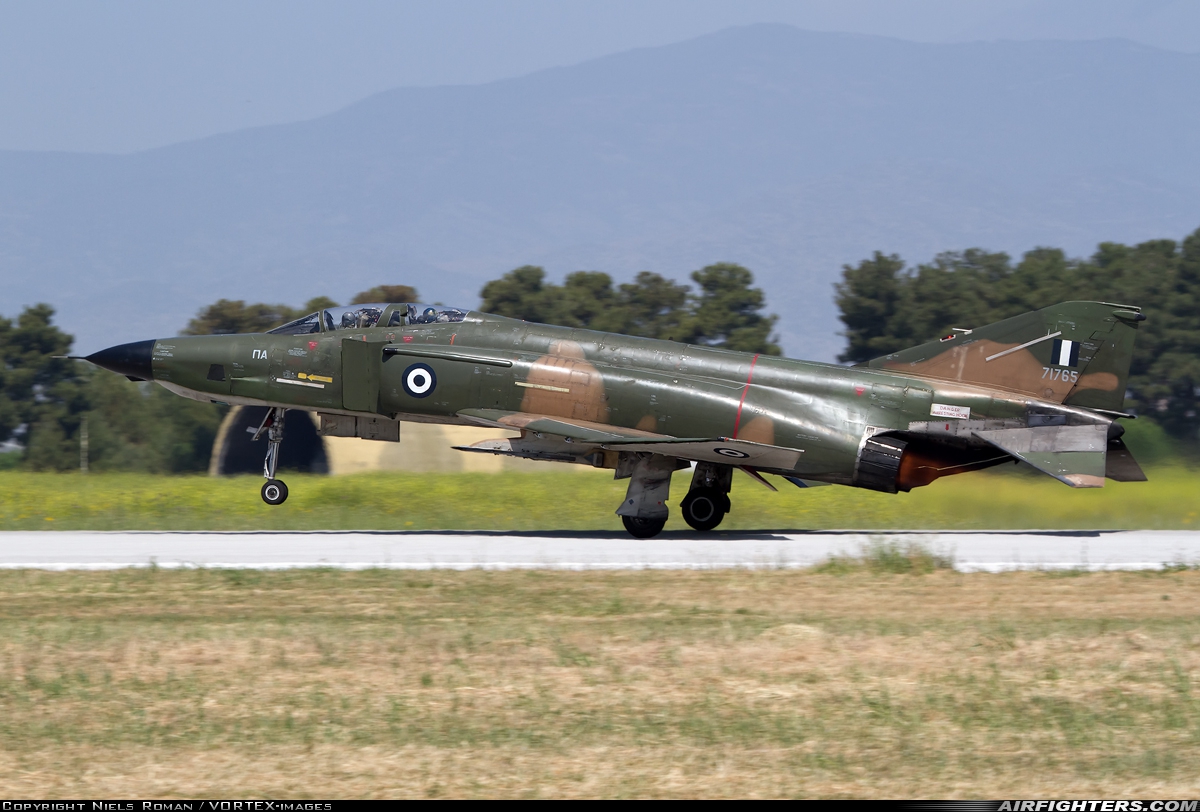 Greece - Air Force McDonnell Douglas RF-4E Phantom II 71765 at Larissa (LRA / LGLR), Greece