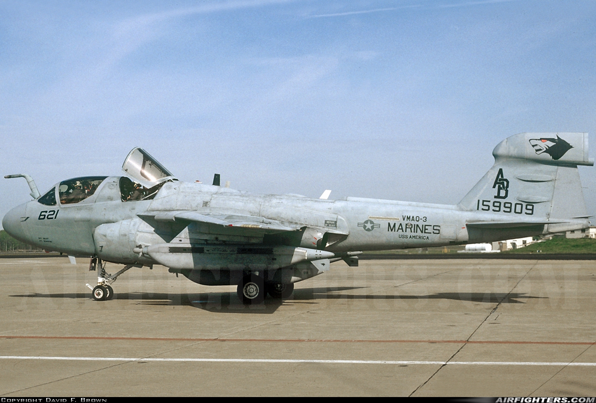 USA - Navy Grumman EA-6B Prowler (G-128) 159909 at Virginia Beach - Oceana NAS / Apollo Soucek Field (NTU / KNTU), USA