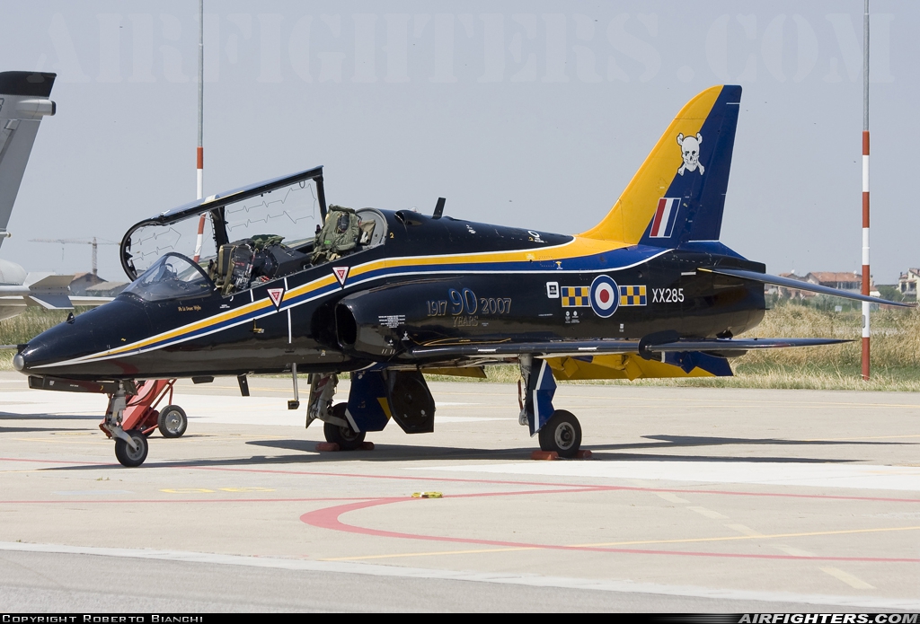 UK - Air Force British Aerospace Hawk T.1A XX285 at Cervia (- Urbano Mancini) (LIPC), Italy