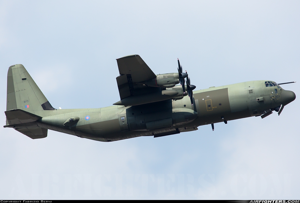 UK - Air Force Lockheed Martin Hercules C4 (C-130J-30 / L-382) ZH873 at Aviano (- Pagliano e Gori) (AVB / LIPA), Italy