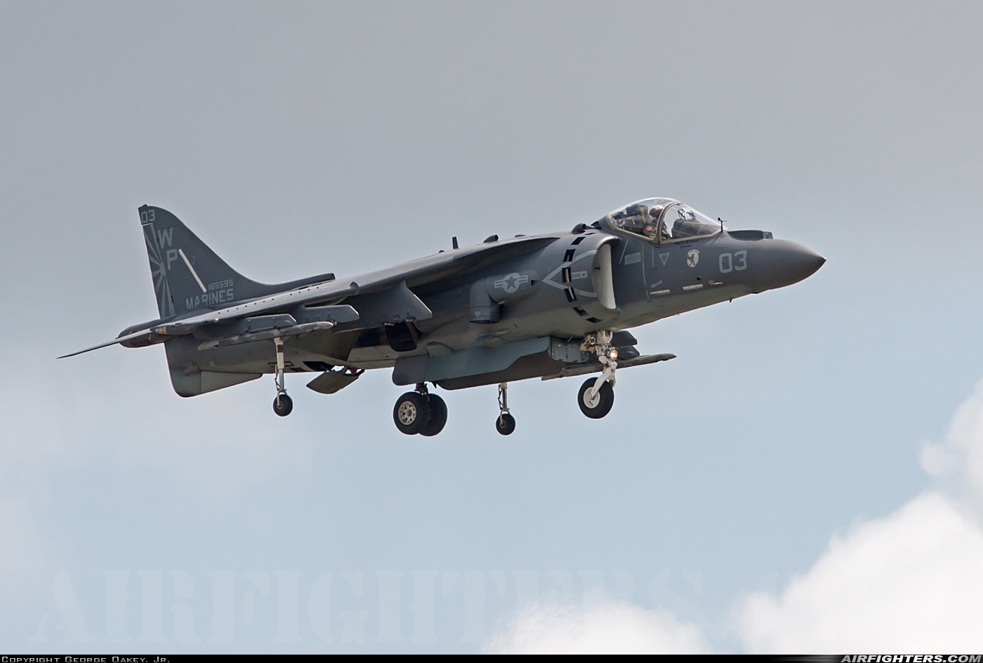 USA - Marines McDonnell Douglas AV-8B+ Harrier ll 165595 at Beaufort - Merritt Field (KNBC), USA
