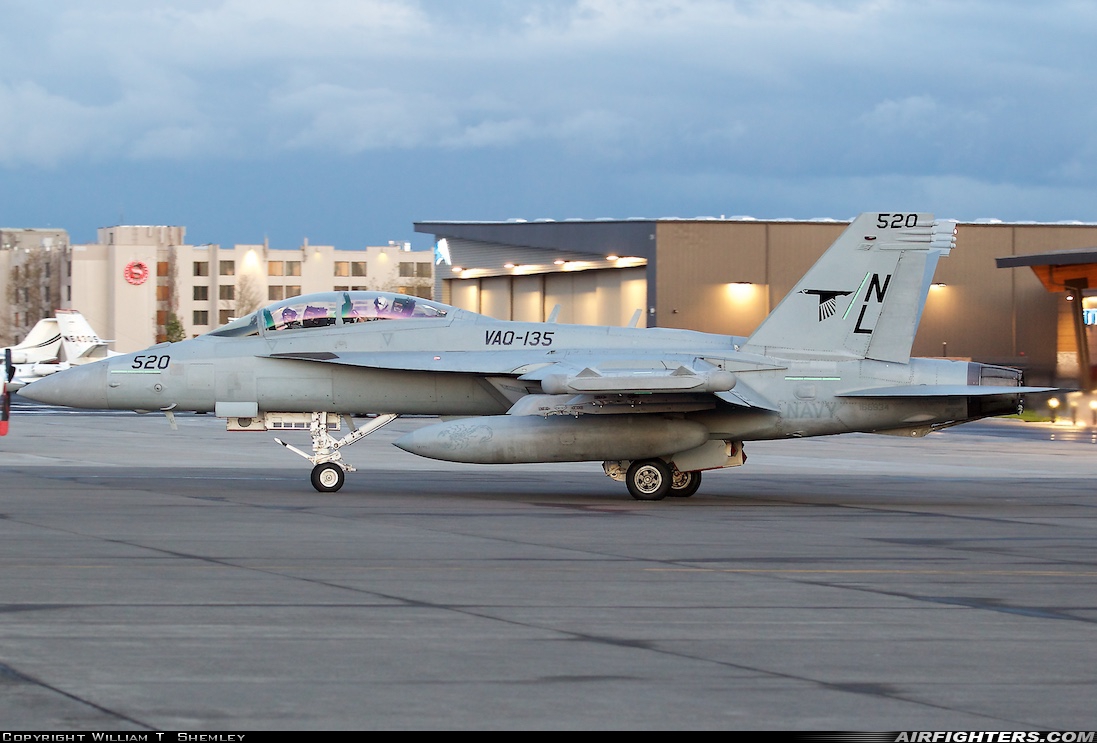 USA - Navy Boeing EA-18G Growler 166934 at Portland - Int. (PDX / KPDX), USA