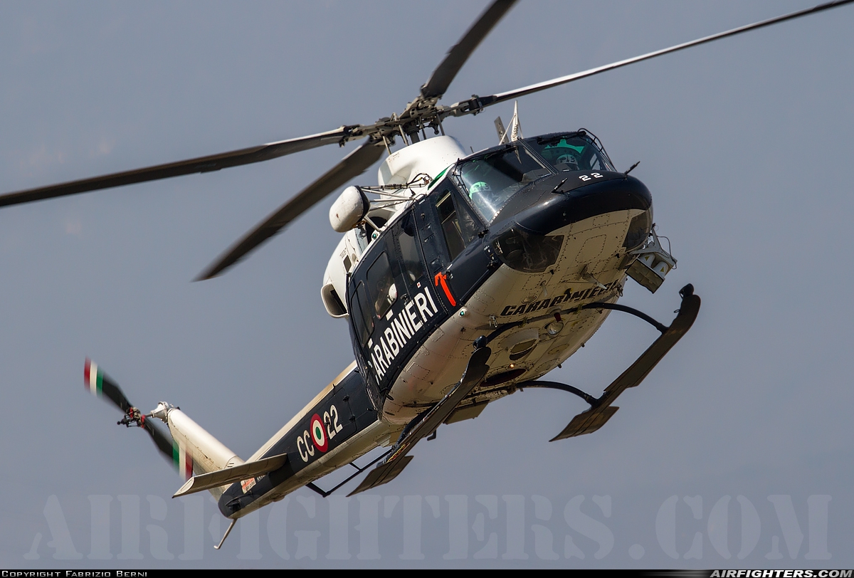 Italy - Carabinieri Agusta-Bell AB-412SP Grifone MM81436 at Bolzano (- Dolomiti / G. Sabelli) (BZO / LIPB), Italy