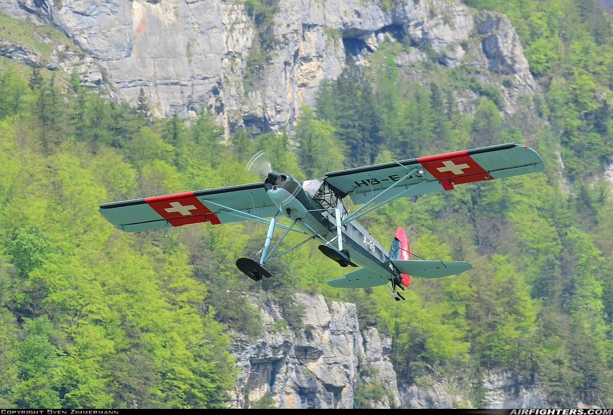 Private - Freunde des Fieseler Storch Morane-Saulnier MS.505 Criquet HB-EJJ at Meiringen (LSMM), Switzerland