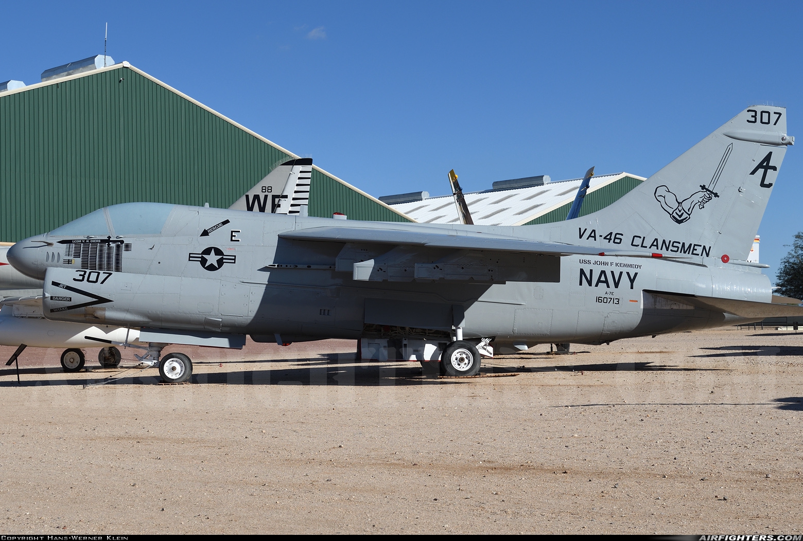 USA - Navy LTV Aerospace A-7E Corsair II 160713 at Tucson - Pima Air and Space Museum, USA