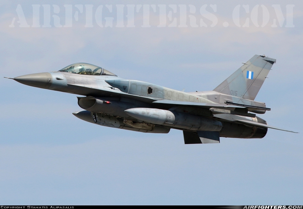 Greece - Air Force General Dynamics F-16C Fighting Falcon 015 at Andravida (Pyrgos -) (PYR / LGAD), Greece
