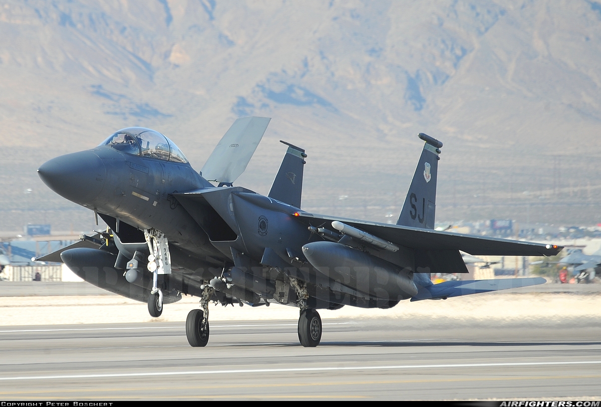 USA - Air Force McDonnell Douglas F-15E Strike Eagle 89-0486 at Las Vegas - Nellis AFB (LSV / KLSV), USA