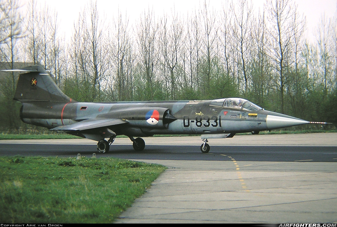 Netherlands - Air Force Lockheed F-104G Starfighter D-8331 at Leeuwarden (LWR / EHLW), Netherlands