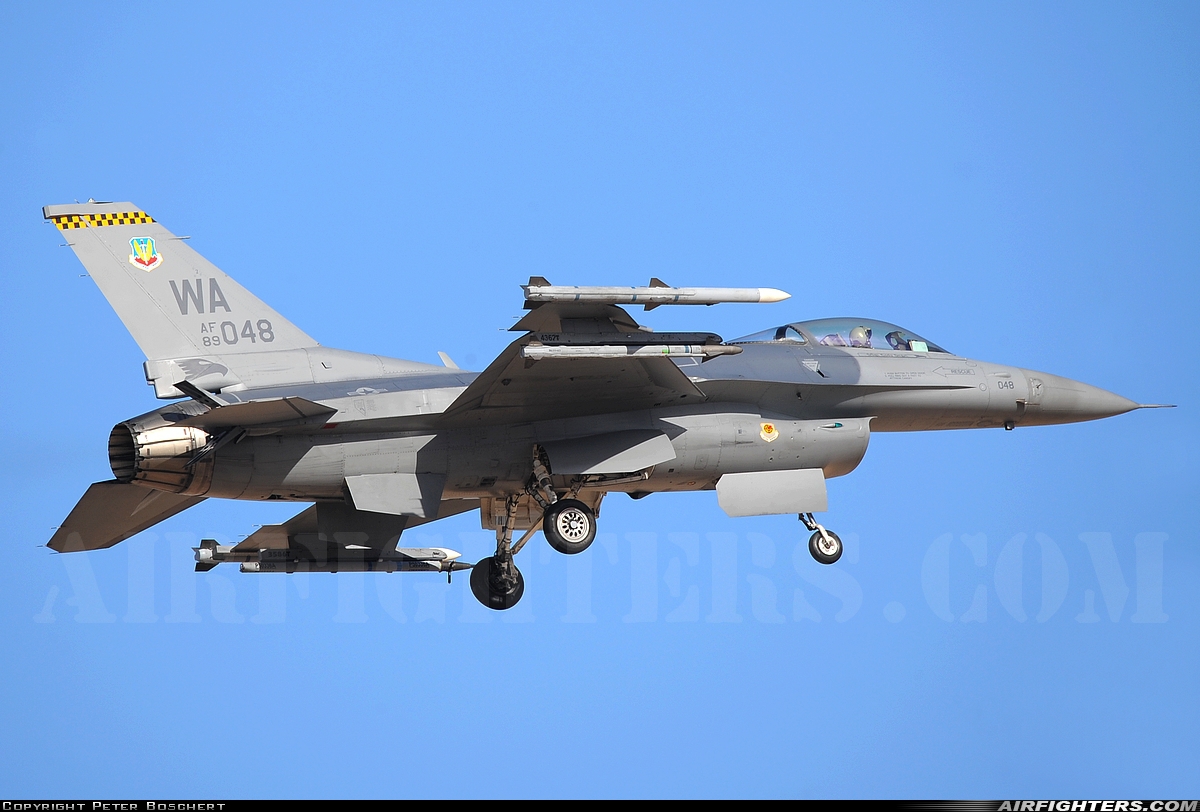 USA - Air Force General Dynamics F-16C Fighting Falcon 89-2048 at Las Vegas - Nellis AFB (LSV / KLSV), USA