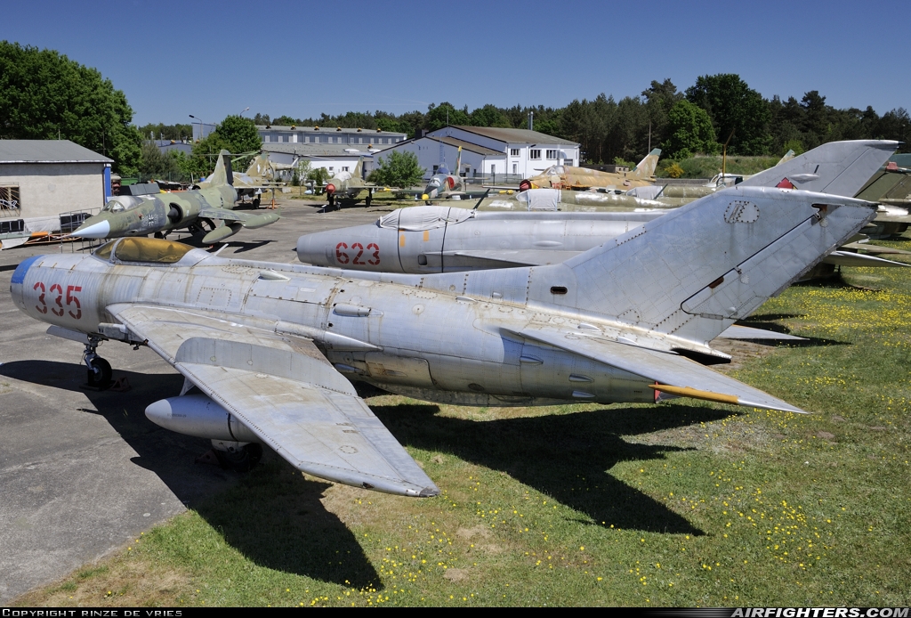 East Germany - Air Force Mikoyan-Gurevich MiG-19PM  at Rothenburg (EDBR), Germany