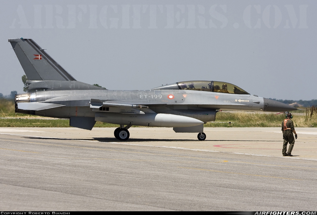 Denmark - Air Force General Dynamics F-16BM Fighting Falcon ET-199 at Cervia (- Urbano Mancini) (LIPC), Italy