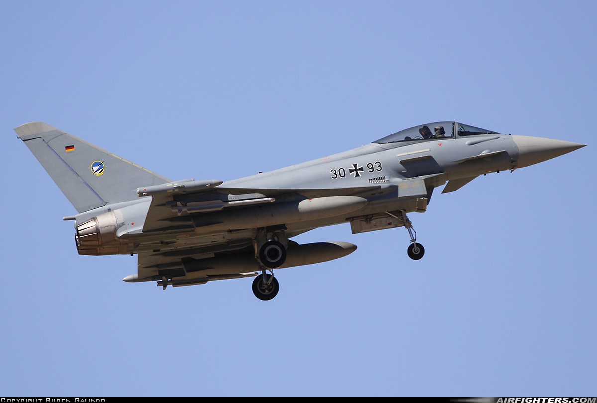 Germany - Air Force Eurofighter EF-2000 Typhoon S 30+93 at Albacete (- Los Llanos) (LEAB), Spain