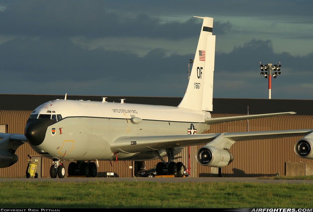 USA - Air Force Boeing WC-135W (717-158) 61-2667 at Mildenhall (MHZ / GXH / EGUN), UK
