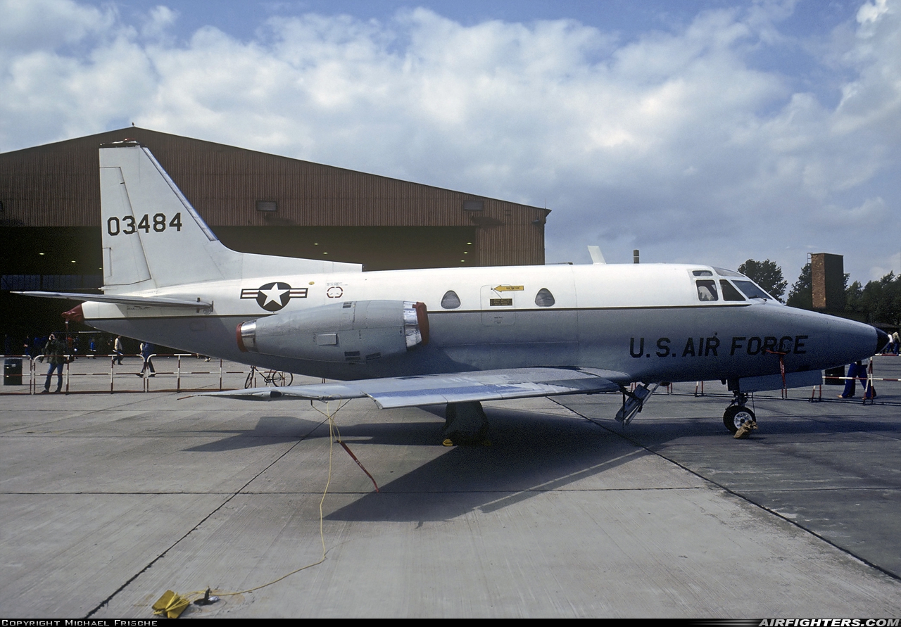 USA - Air Force North American CT-39A Sabreliner 60-3484 at Ramstein (- Landstuhl) (RMS / ETAR), Germany