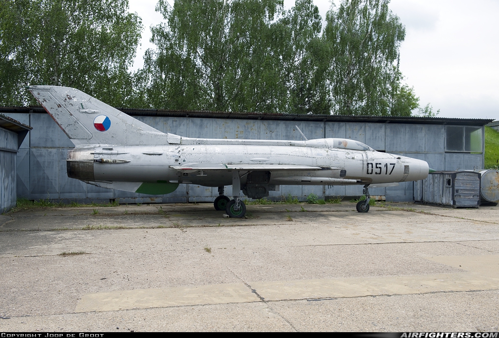 Czech Republic - Air Force Mikoyan-Gurevich MiG-21F-13 0517 at Caslav (LKCV), Czech Republic
