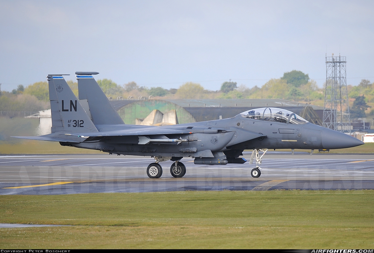 USA - Air Force McDonnell Douglas F-15E Strike Eagle 91-0312 at Lakenheath (LKZ / EGUL), UK
