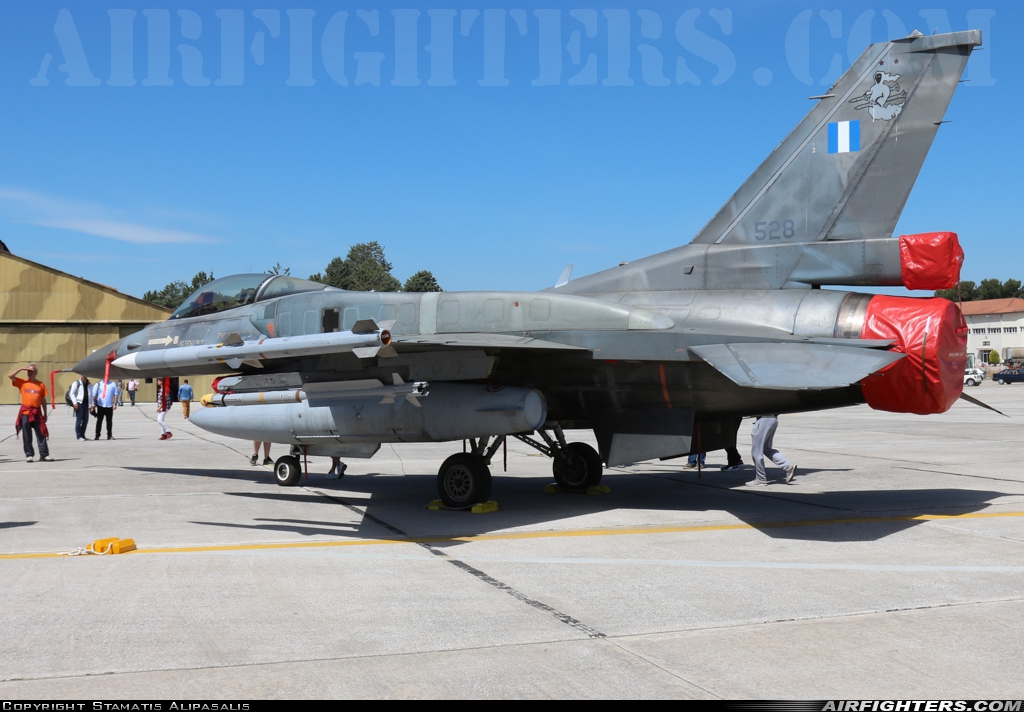 Greece - Air Force General Dynamics F-16C Fighting Falcon 528 at Larissa (LRA / LGLR), Greece